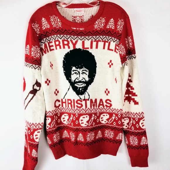 Bob Ross Other - BOB ROSS Ugly Christmas Sweater Mens Small
